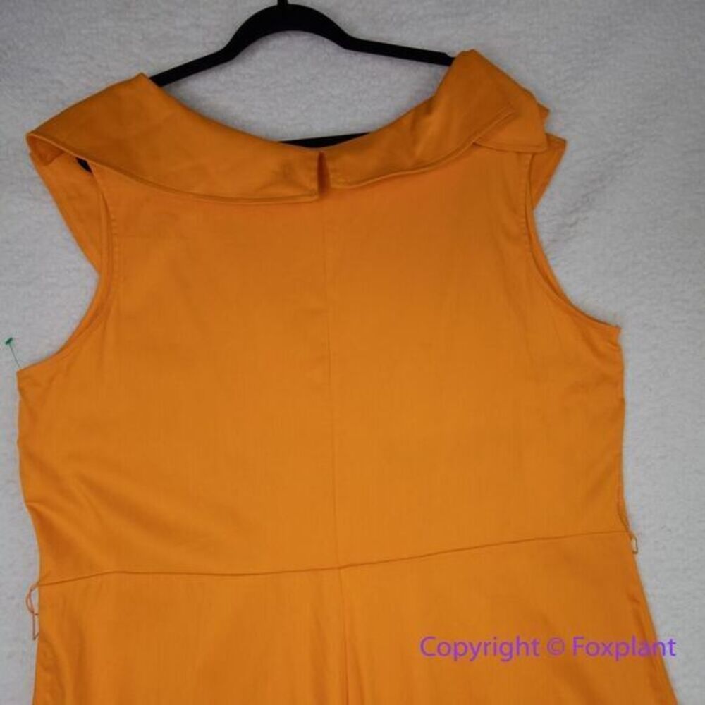 New! Ashley Stewart orange dress double breasted collared with belt, size 22/24 - Picture 10 of 16